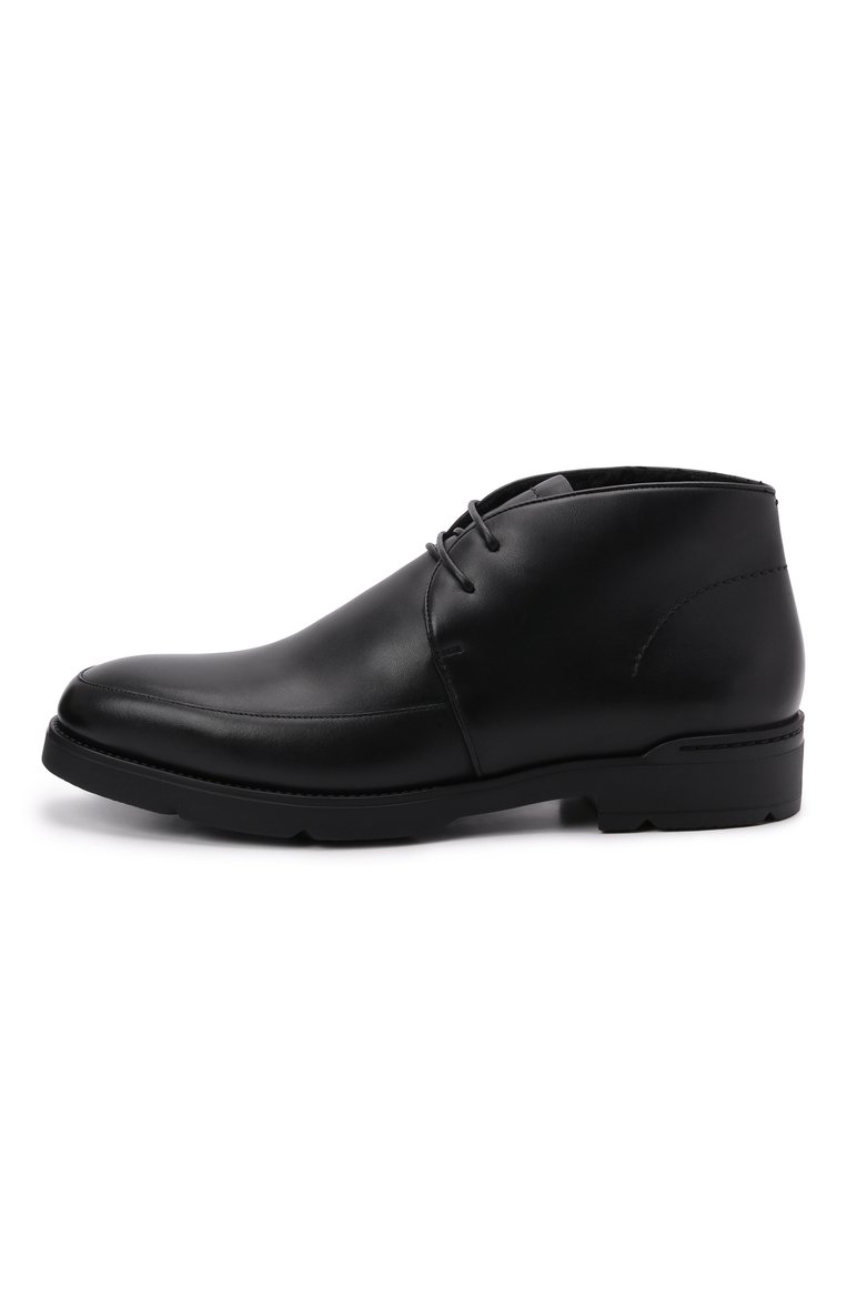 Мужские кожаные ботинки cortina ZEGNA черного цвета, арт. A5141X-LHMES | Фото 3 (Материал утеплителя: Натуральный мех; Подошва: Плоская; Мужское Кросс-КТ: зимние ботинки, Дезерты-обувь; Региональные ограничения белый список (Axapta Mercury): RU, Не проставлено; Материал внешний: Натуральная кожа)