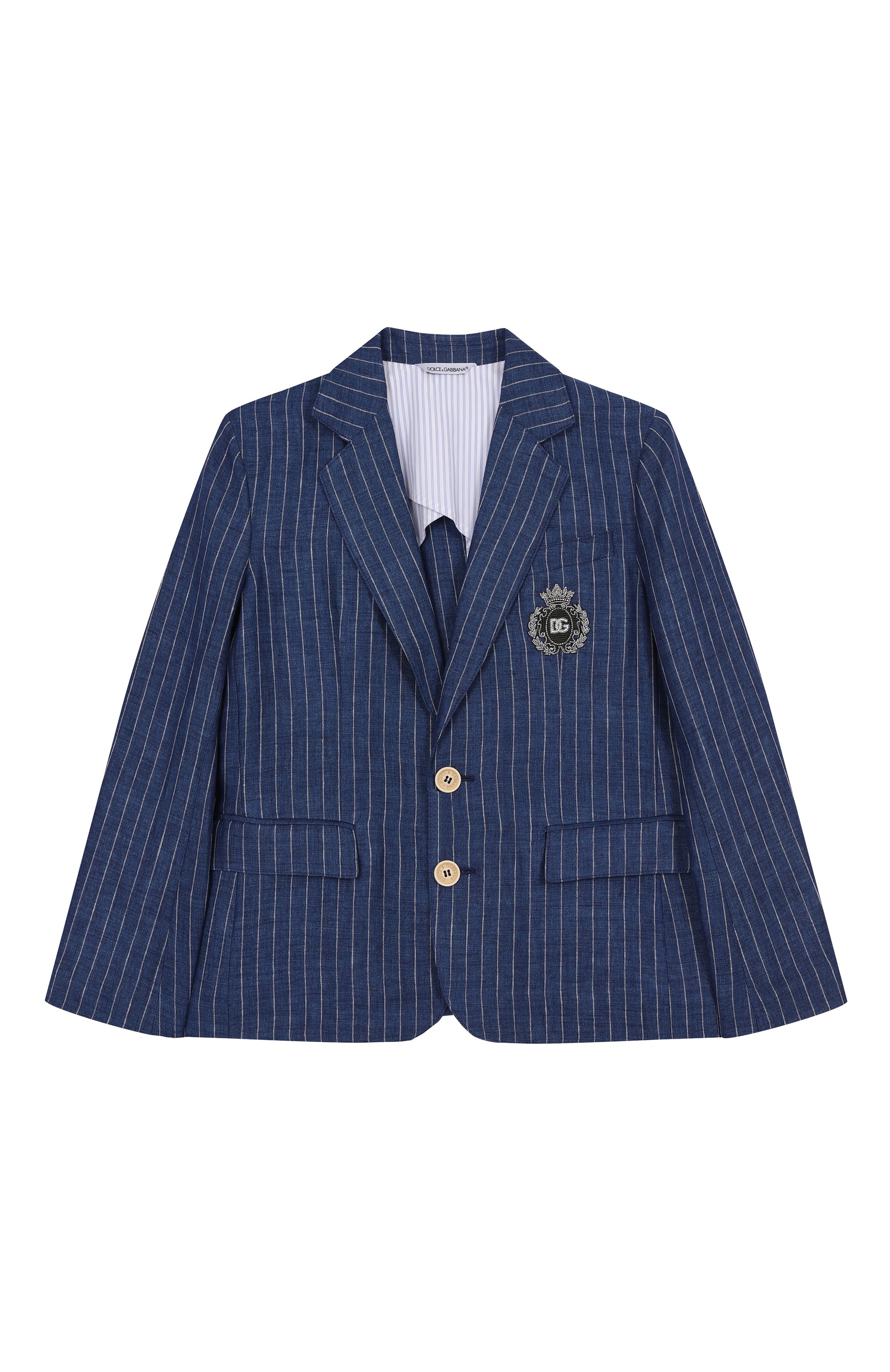 Льняной пиджак DOLCE & GABBANA, арт. L41E97/FR4BD/1/2, фото 1