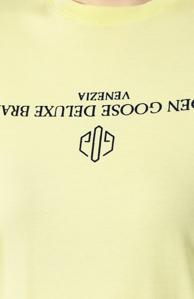 Хлопковая футболка GOLDEN GOOSE DELUXE BRAND, арт. G34WP024.A2, фото 5