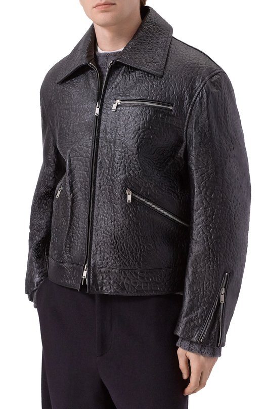 Кожаная куртка Jil Sander J21SW0108/J07223 Чёрный  J21SW0108/J07223 Фото 3