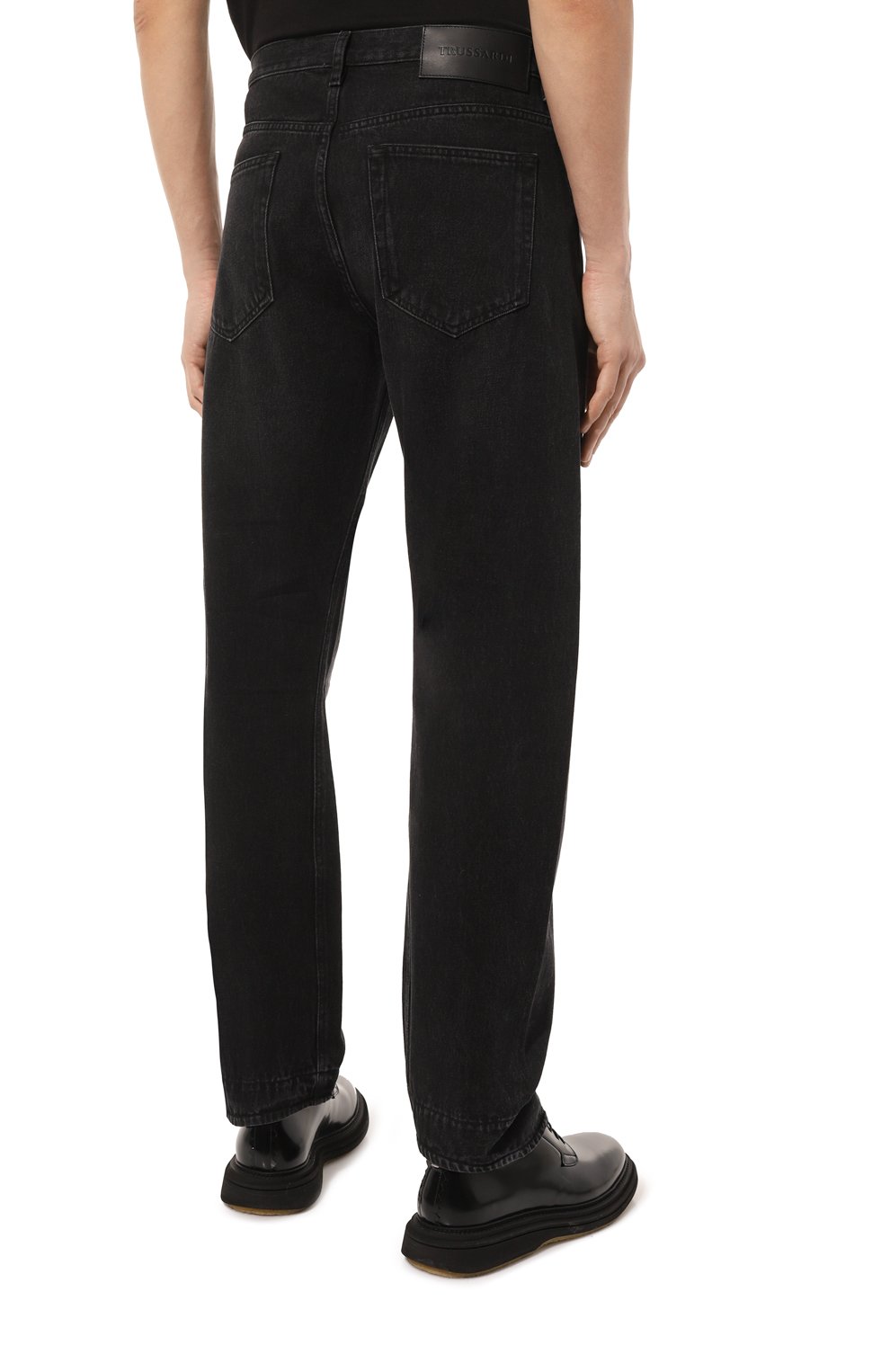 Джинсы TRUSSARDI черного цвета по цене 22000 руб., арт. 52J00121-1T006232-C-002, фото 4 Джинсы TRUSSARDI, арт. 52J00121-1T006232-C-002, фото 4