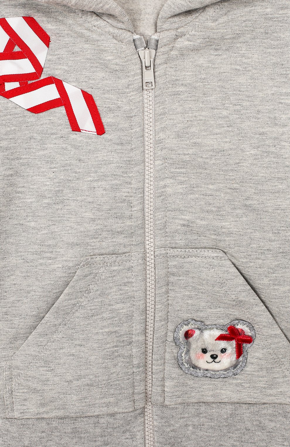 Хлопковая толстовка с капюшоном MONNALISA, арт. 394802AK, фото 3