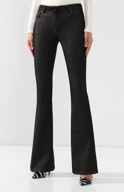 Расклешенные джинсы TOM FORD черного цвета по цене 136500 руб., арт. PAD044-DEX095, фото 3 Расклешенные джинсы TOM FORD, арт. PAD044-DEX095, фото 3