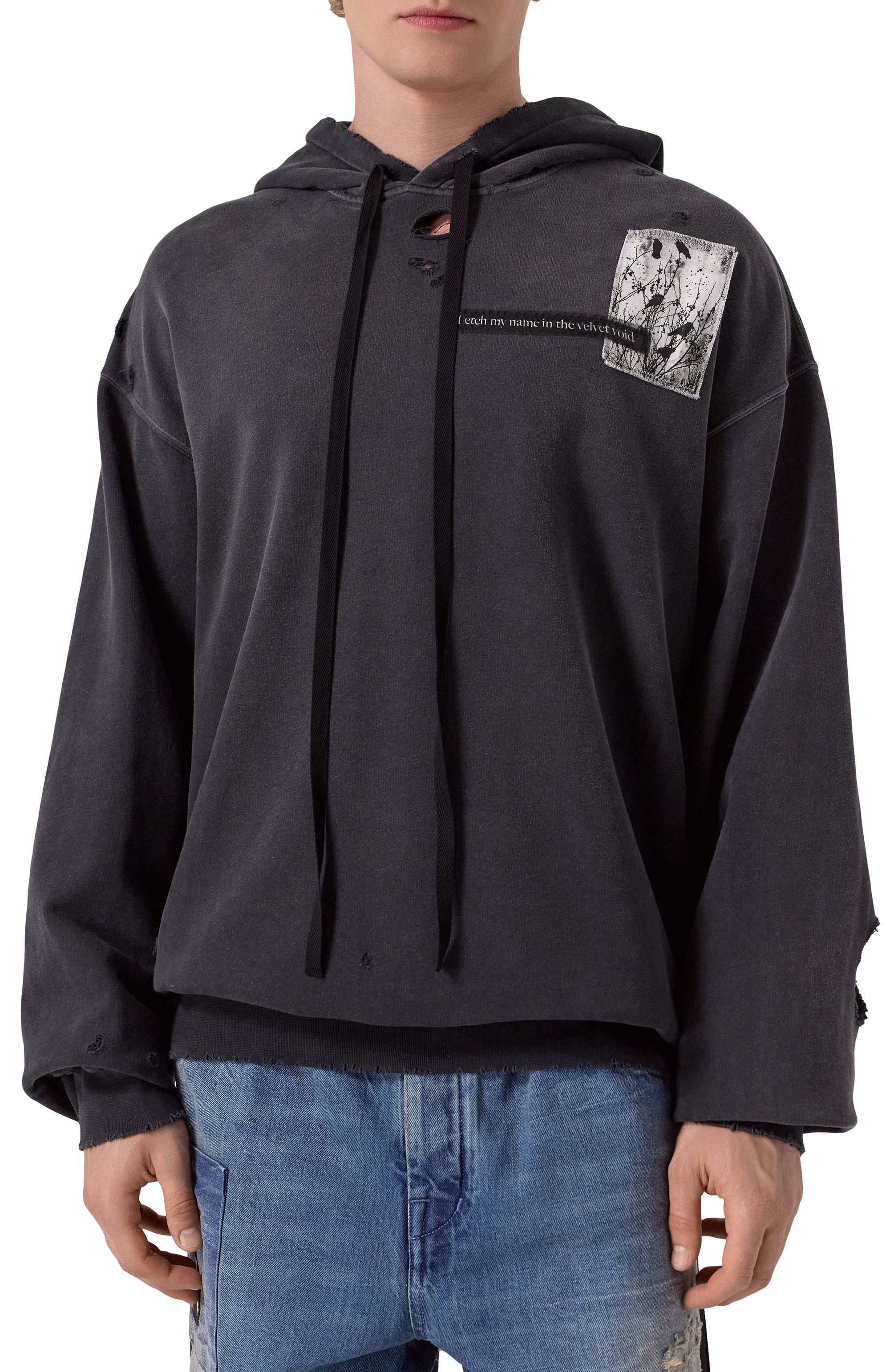 Хлопковое худи ANN DEMEULEMEESTER, арт. B0012871/FA640, фото 3