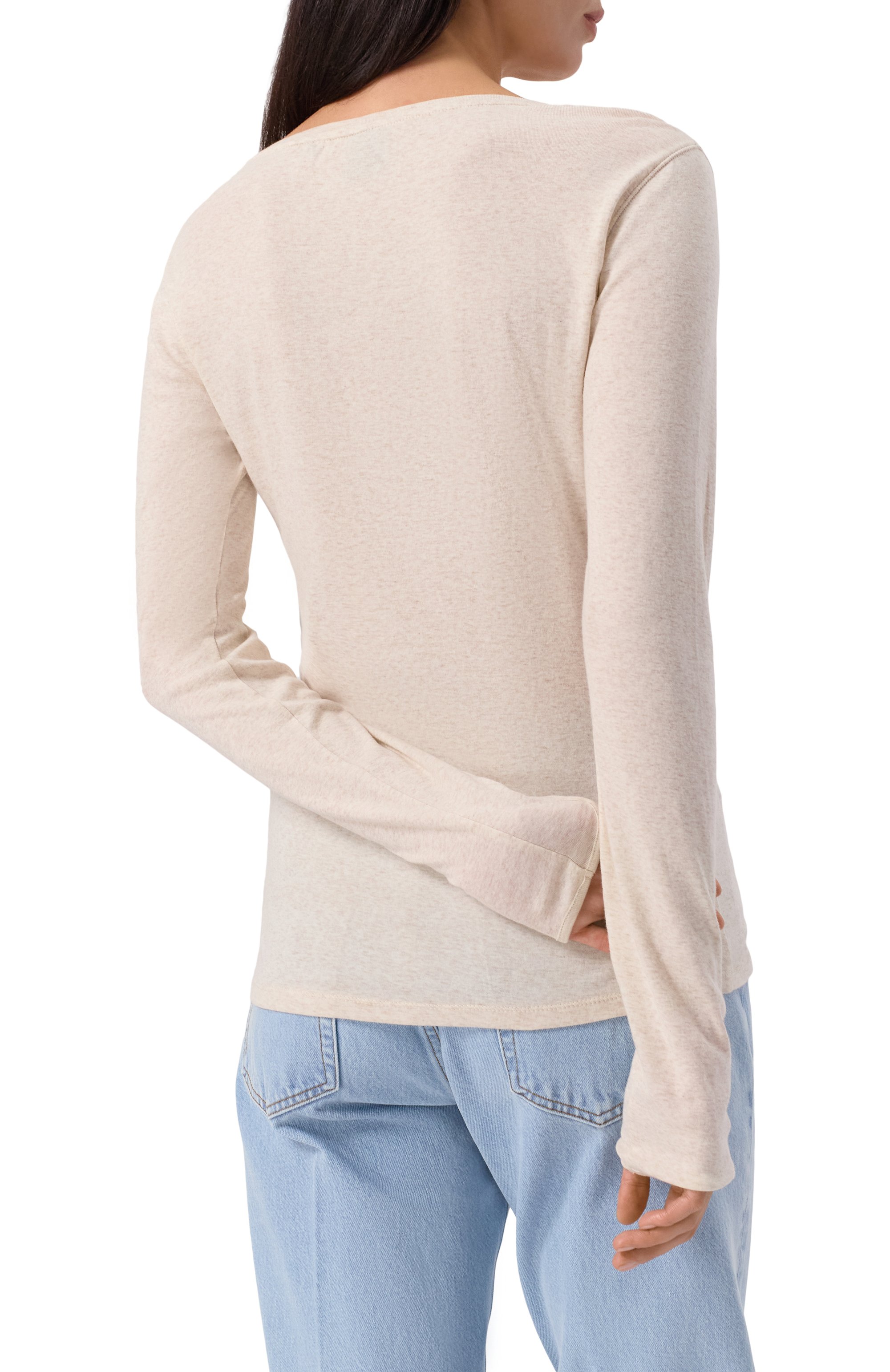 Лонгслив из хлопка и вискозы BOSS ORANGE, арт. 50542107, фото 4