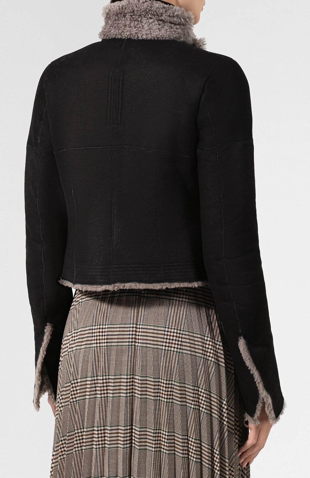 Дубленка RICK OWENS серого цвета по цене 258500 руб., арт. RP19F5753/LSHW, фото 4 Дубленка RICK OWENS, арт. RP19F5753/LSHW, фото 4