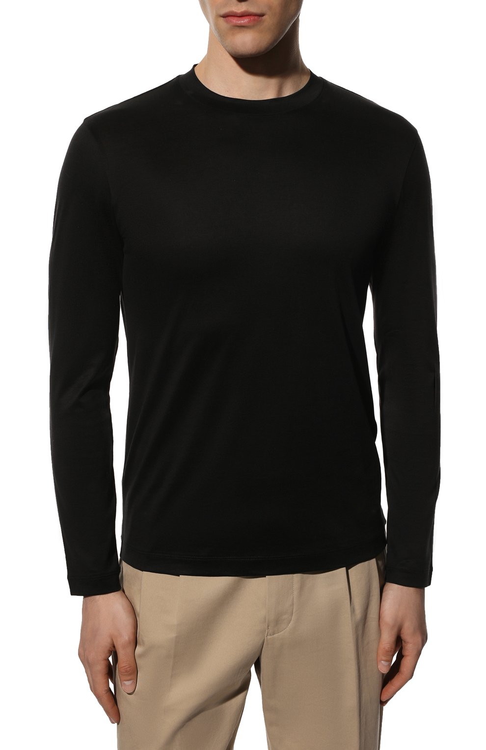 Лонгслив из лиоцелла и хлопка EMPORIO ARMANI, арт. 8N1TE9/1JUVZ, фото 3