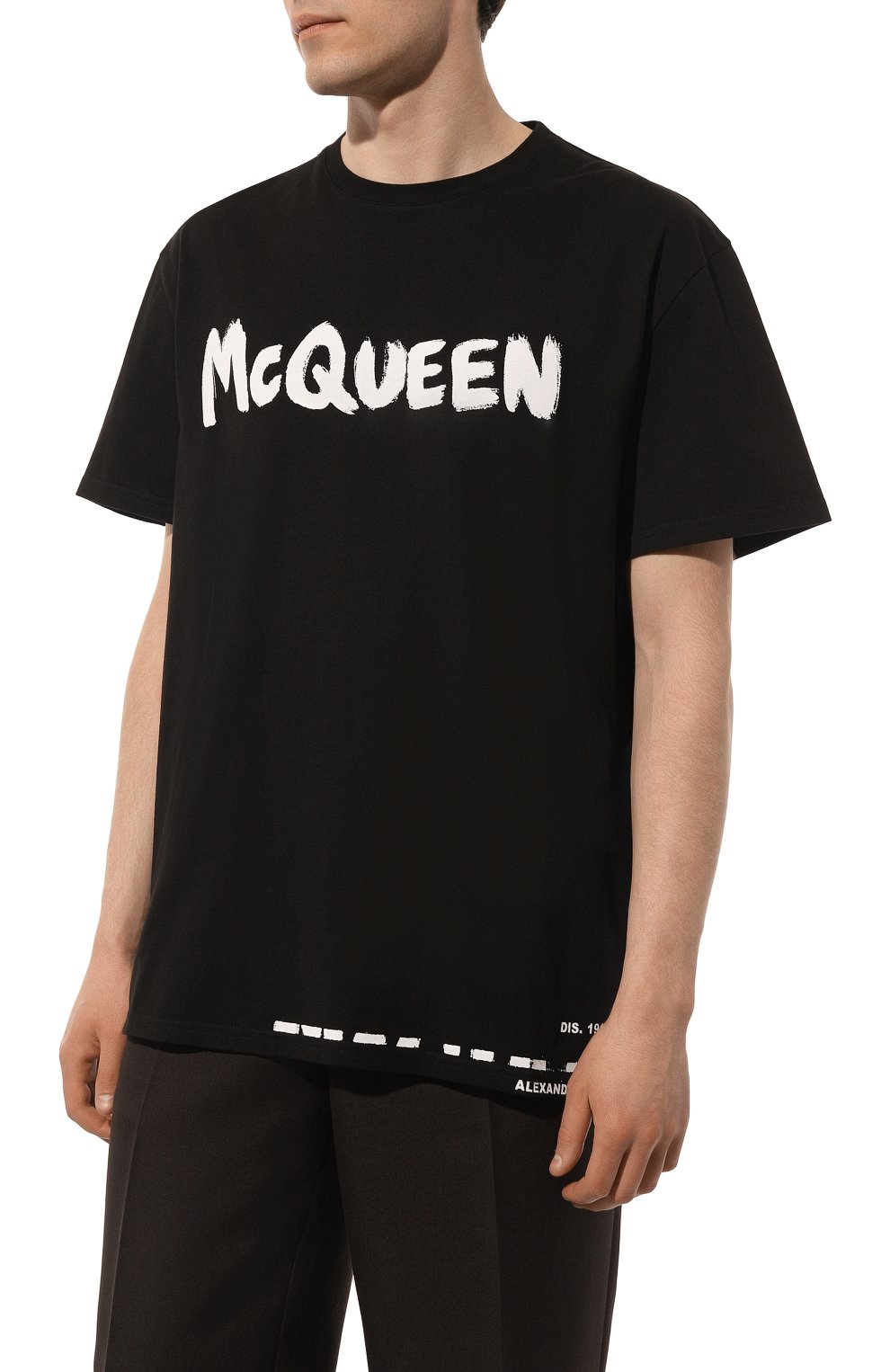 Хлопковая футболка ALEXANDER MCQUEEN, арт. 622104 QTZ57, фото 3