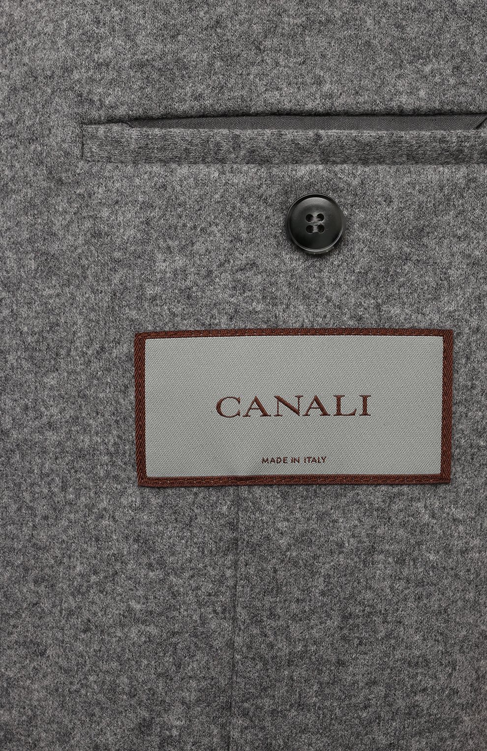 Пиджак из шерсти и кашемира CANALI серого цвета по цене 124000 руб., арт. J0147/JJ02859, фото 8 Пиджак из шерсти и кашемира CANALI, арт. J0147/JJ02859, фото 8