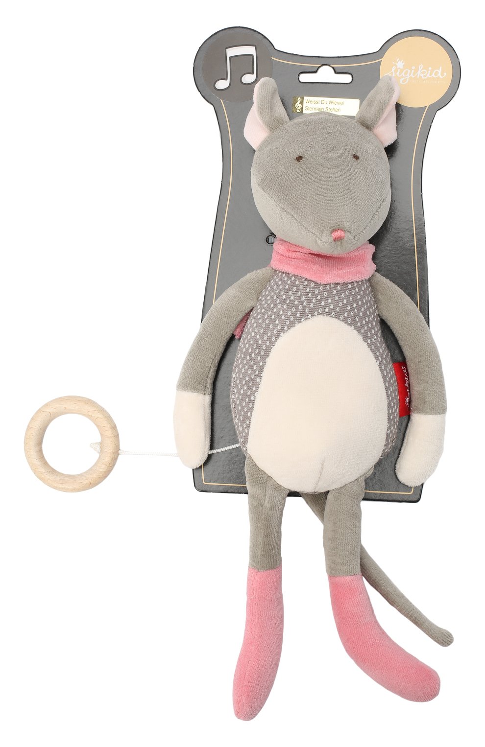 Музыкальная игрушка мышка SIGIKID, арт. 39200, фото 1