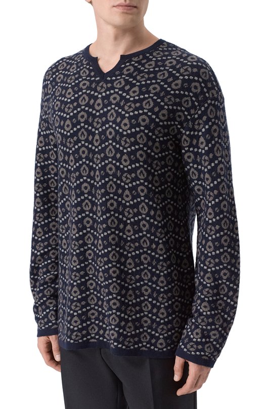 Джемпер из кашемира и вискозы Giorgio Armani GM003326/AF25110 Синий  GM003326/AF25110 Фото 3