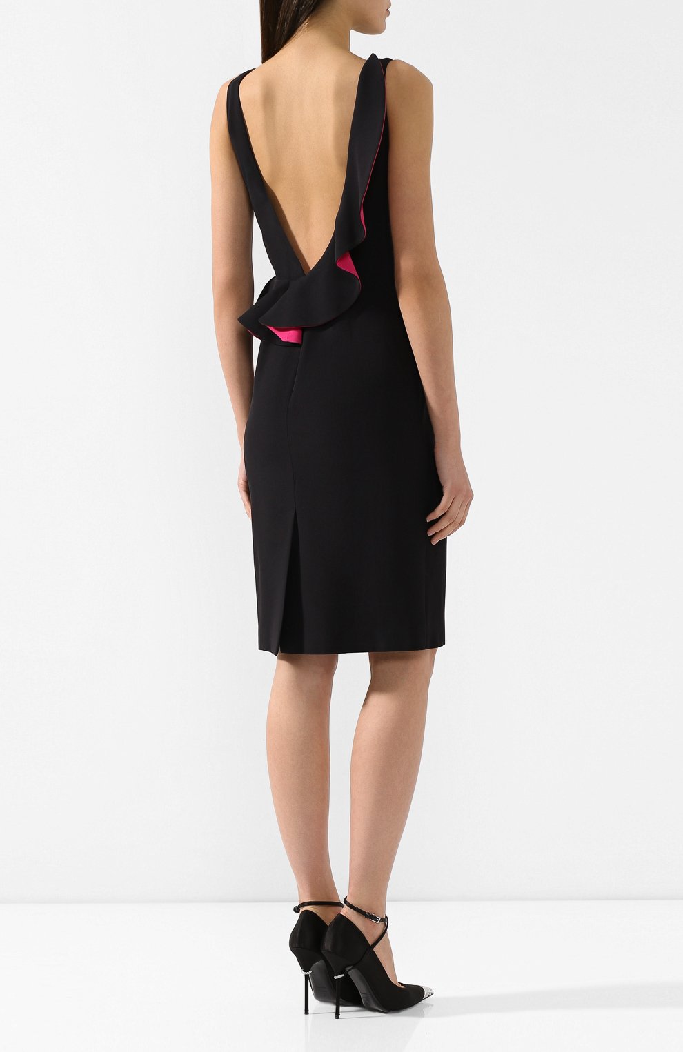 Платье с оборкой ALEXANDER MCQUEEN, арт. 605290/QEAAA, фото 4