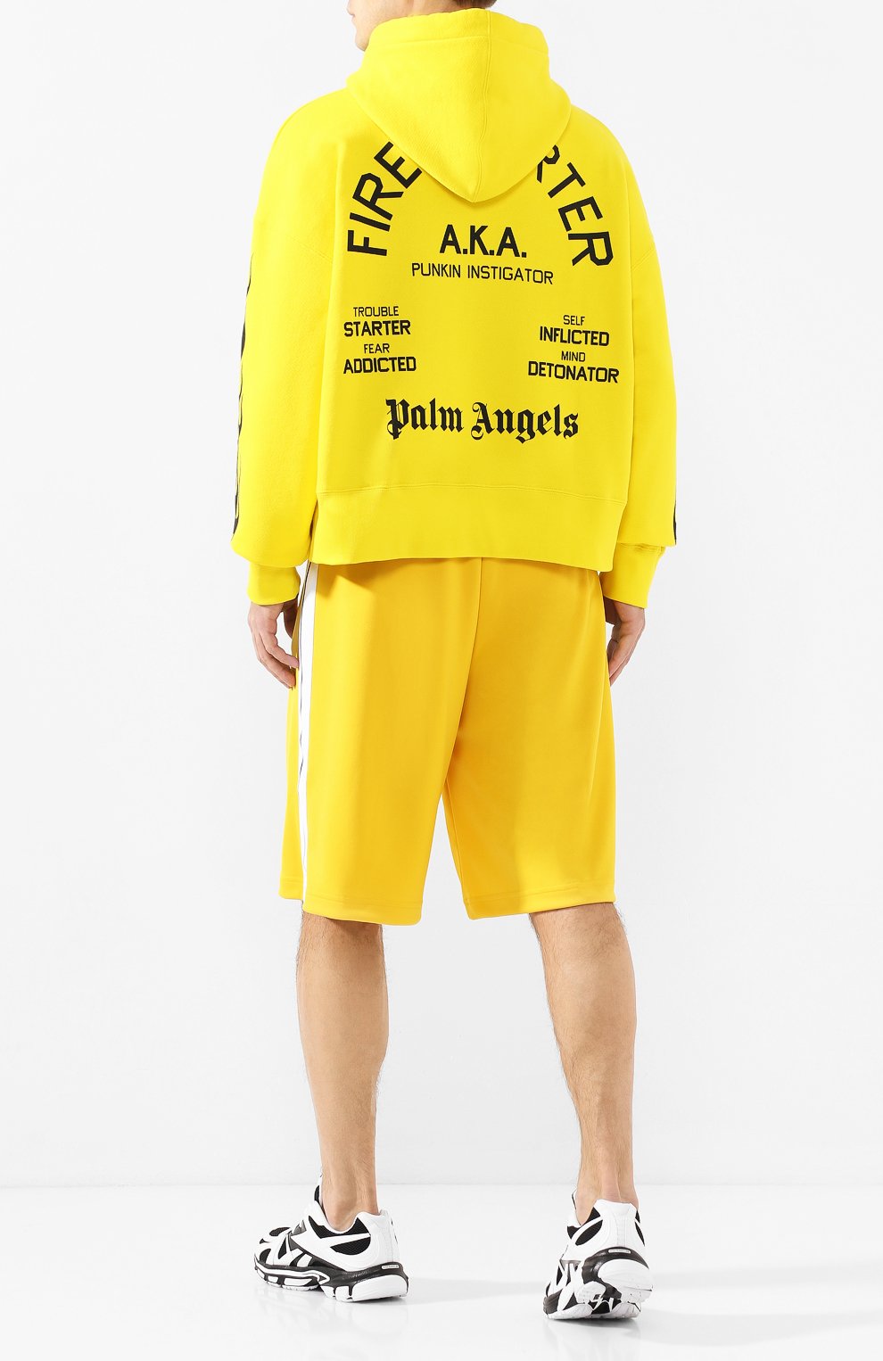Хлопковое худи PALM ANGELS желтого цвета по цене 67400 руб., арт. PMBB058R206310266088, фото 2 Хлопковое худи PALM ANGELS, арт. PMBB058R206310266088, фото 2