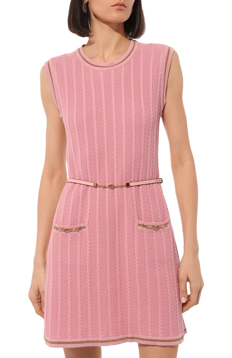 Платье из шерсти и хлопка GUCCI, арт. 658350 XKBVO, фото 3