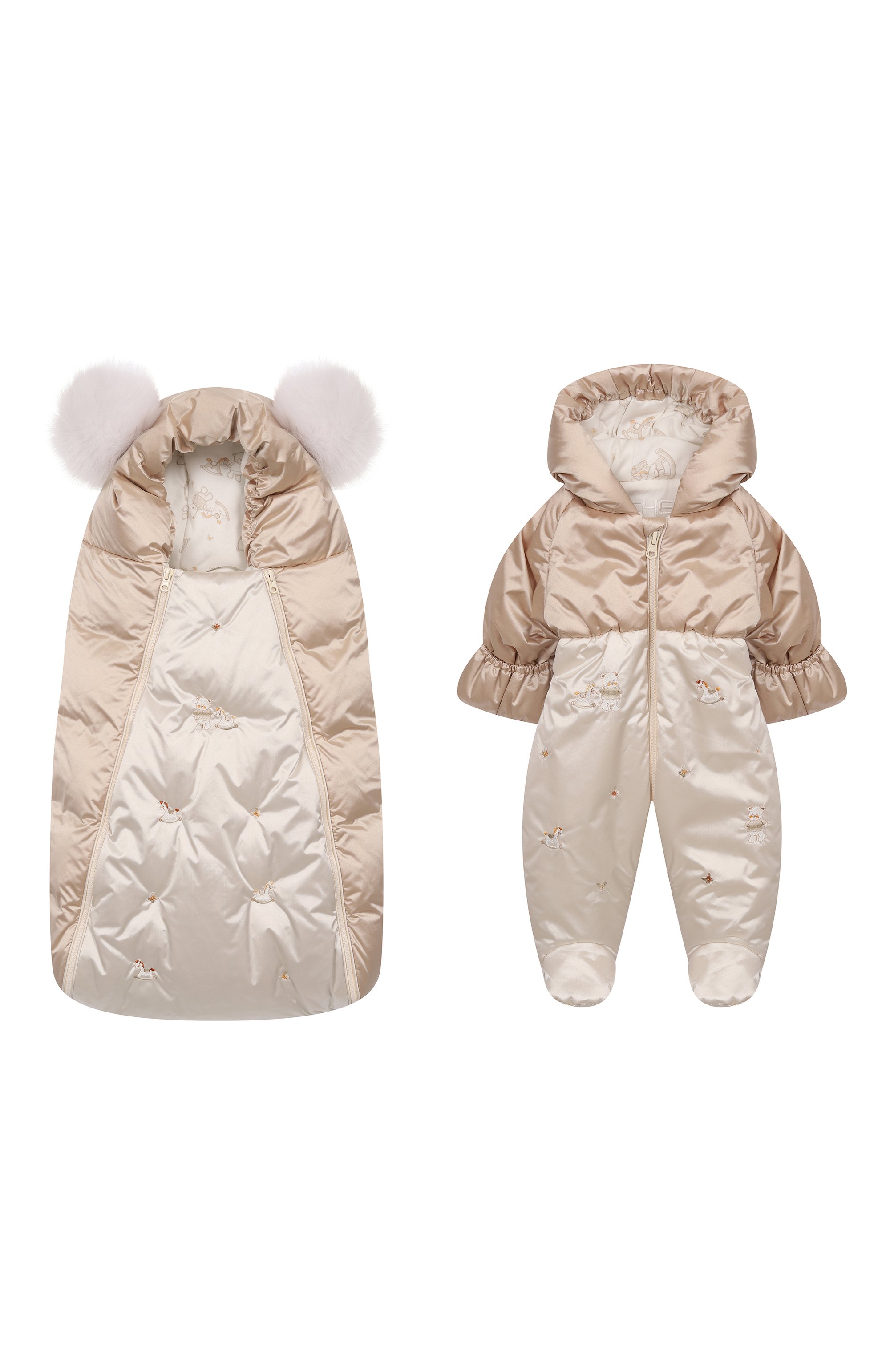 Пуховый комплект на выписку CHEPE, арт. 251838, фото 1