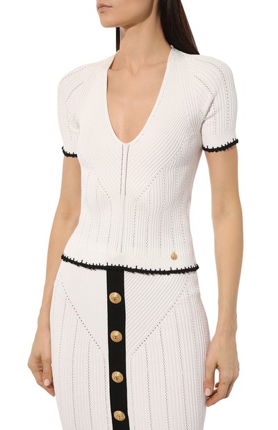 Пуловер из вискозы BALMAIN, арт. CF0AL003/KG41, фото 3