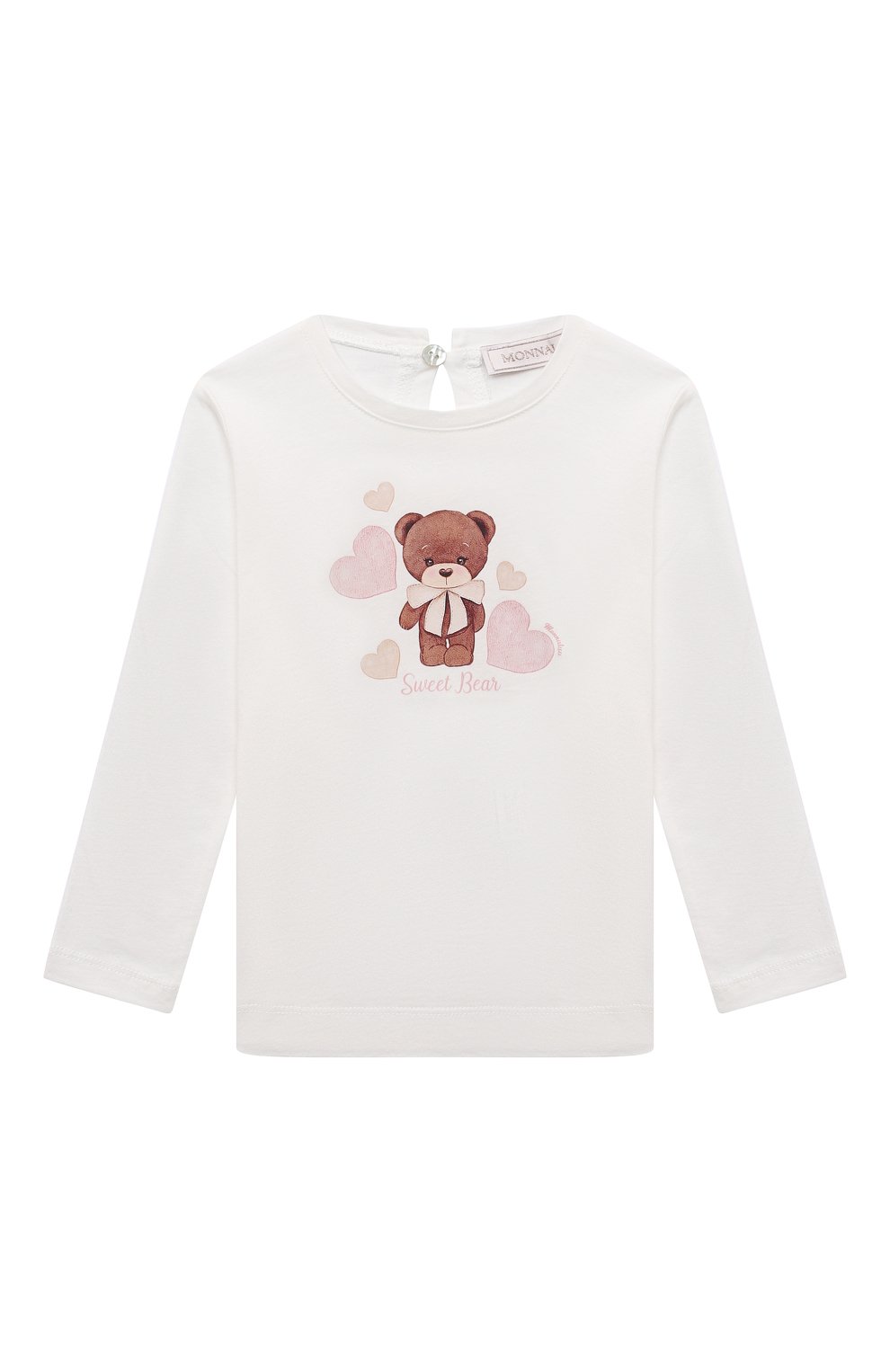Хлопковый лонгслив MONNALISA, арт. 39B610, фото 1