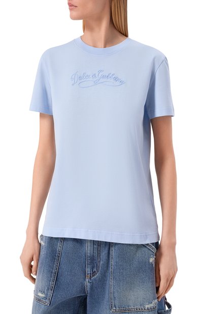 Хлопковая футболка DOLCE & GABBANA, арт. F8V42Z/GDDL1, фото 3