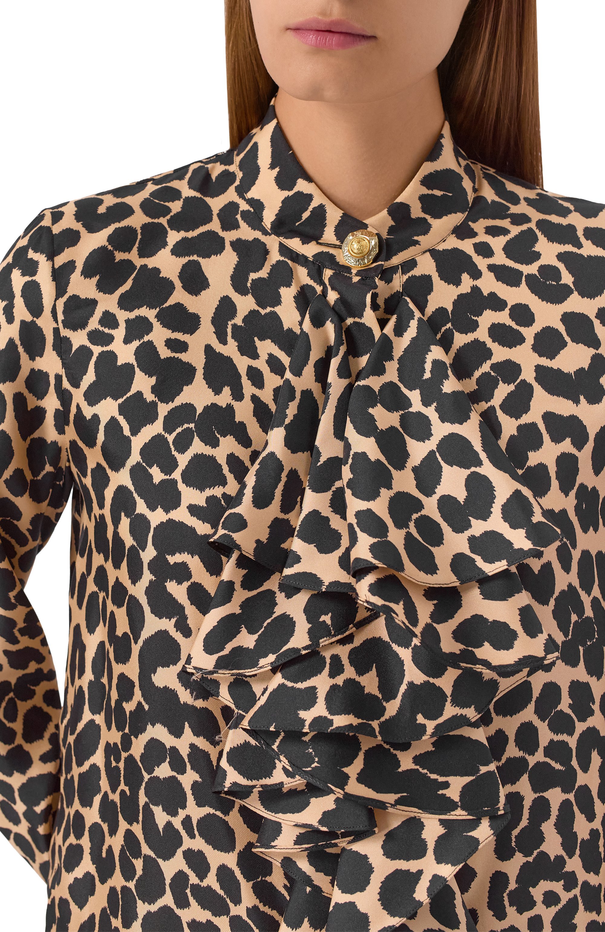 Шелковая блузка BALMAIN, арт. FF1HR150/SF10, фото 5