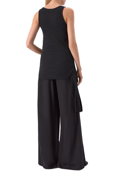 Хлопковая майка ANN DEMEULEMEESTER черного цвета по цене 32800 руб., арт. B0011982/FA659, фото 4 Хлопковая майка ANN DEMEULEMEESTER, арт. B0011982/FA659, фото 4