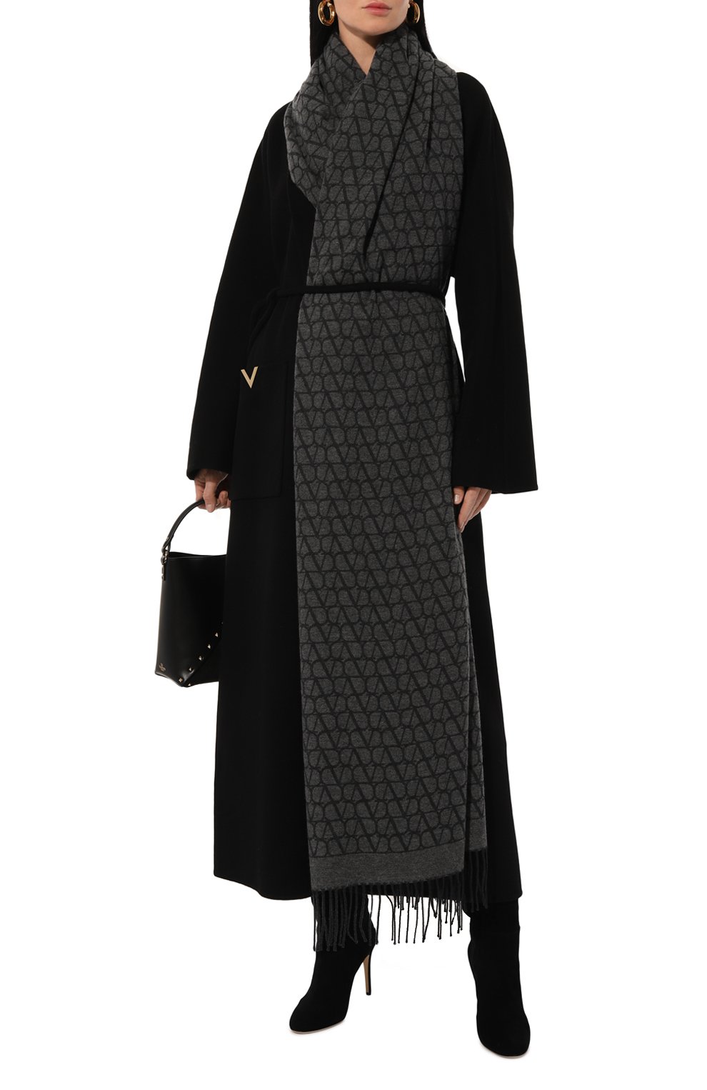 Палантин из шерсти и кашемира VALENTINO, арт. 5W2ED007/JFY, фото 2