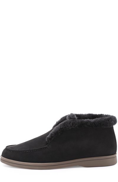 Замшевые ботинки open walk LORO PIANA, арт. FAG3602, фото 3