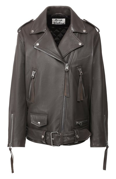 Кожаная куртка с поясом ACNE STUDIOS, арт. A70004, фото 1