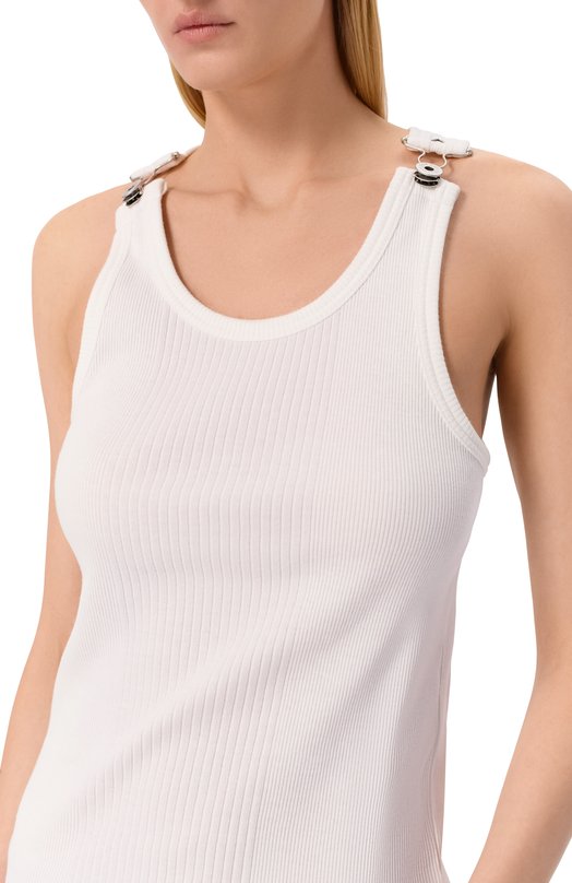 Хлопковая майка Jean Paul Gaultier 25/03-U-T0380/J014 Белый  25/03-U-T0380/J014 Фото 5