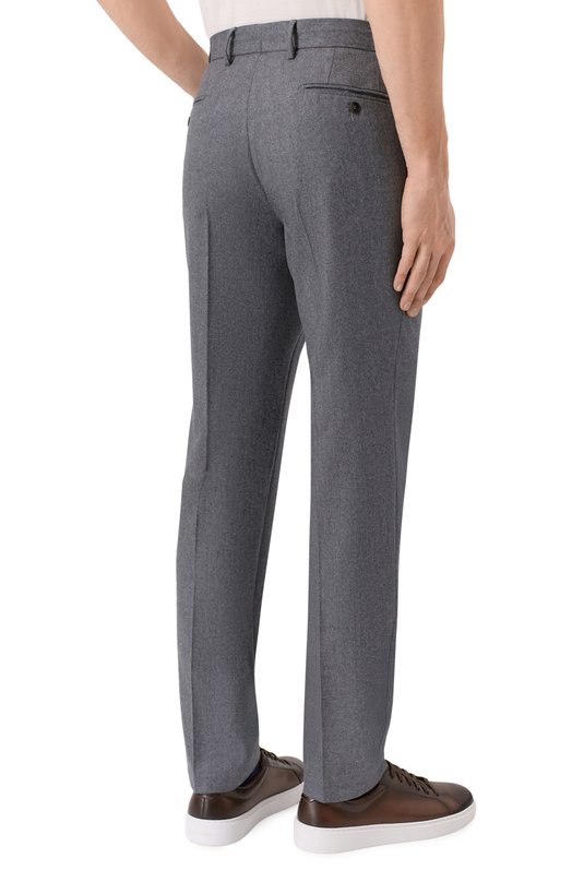 Шерстяные брюки L.B.M. 1911 8135/00121 Серый  8135/00121 Фото 4