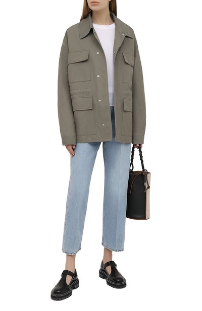 Куртка STELLA MCCARTNEY хаки цвета по цене 139500 руб., арт. 602978/SIA03, фото 2 Куртка STELLA MCCARTNEY, арт. 602978/SIA03, фото 2