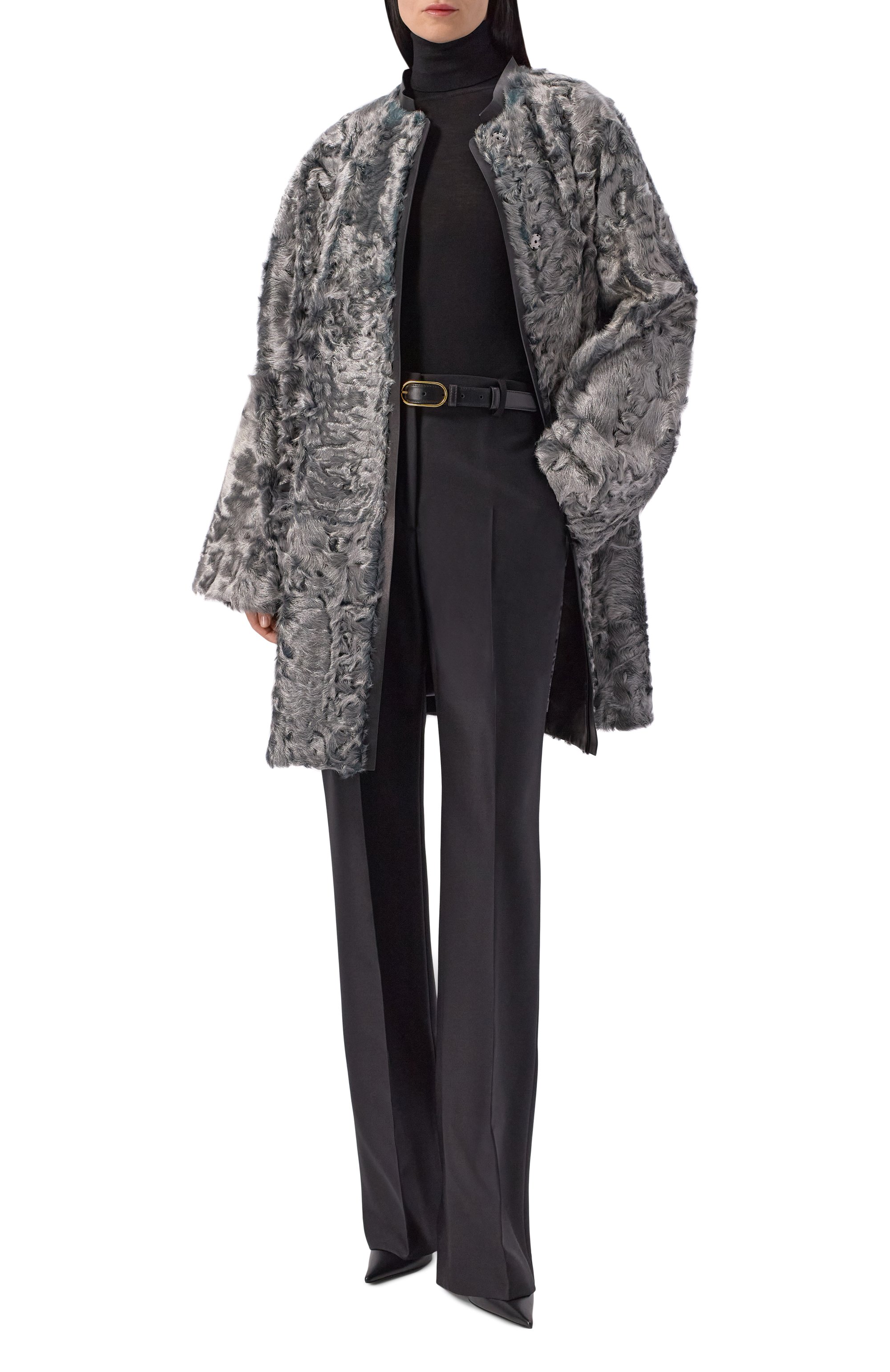 Шуба из овчины GIORGIO ARMANI, арт. GW002053/AF19605, фото 2