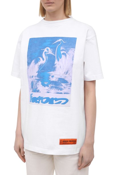 Хлопковая футболка HERON PRESTON, арт. HWAA023R21JER0030140, фото 3