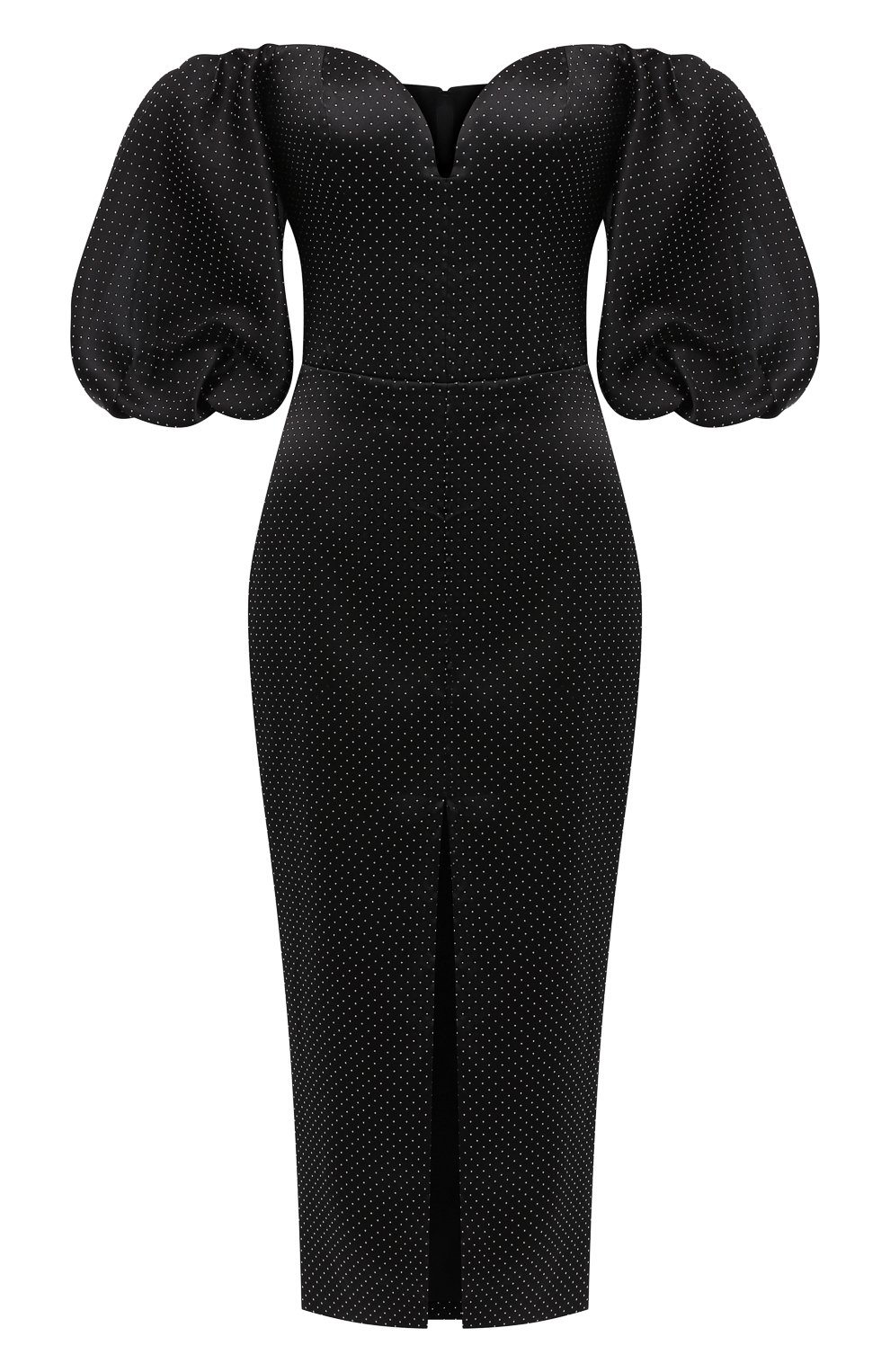 Атласное платье RASARIO черного цвета по цене 137480 руб., арт. 0084W20, фото 1 Атласное платье RASARIO, арт. 0084W20, фото 1