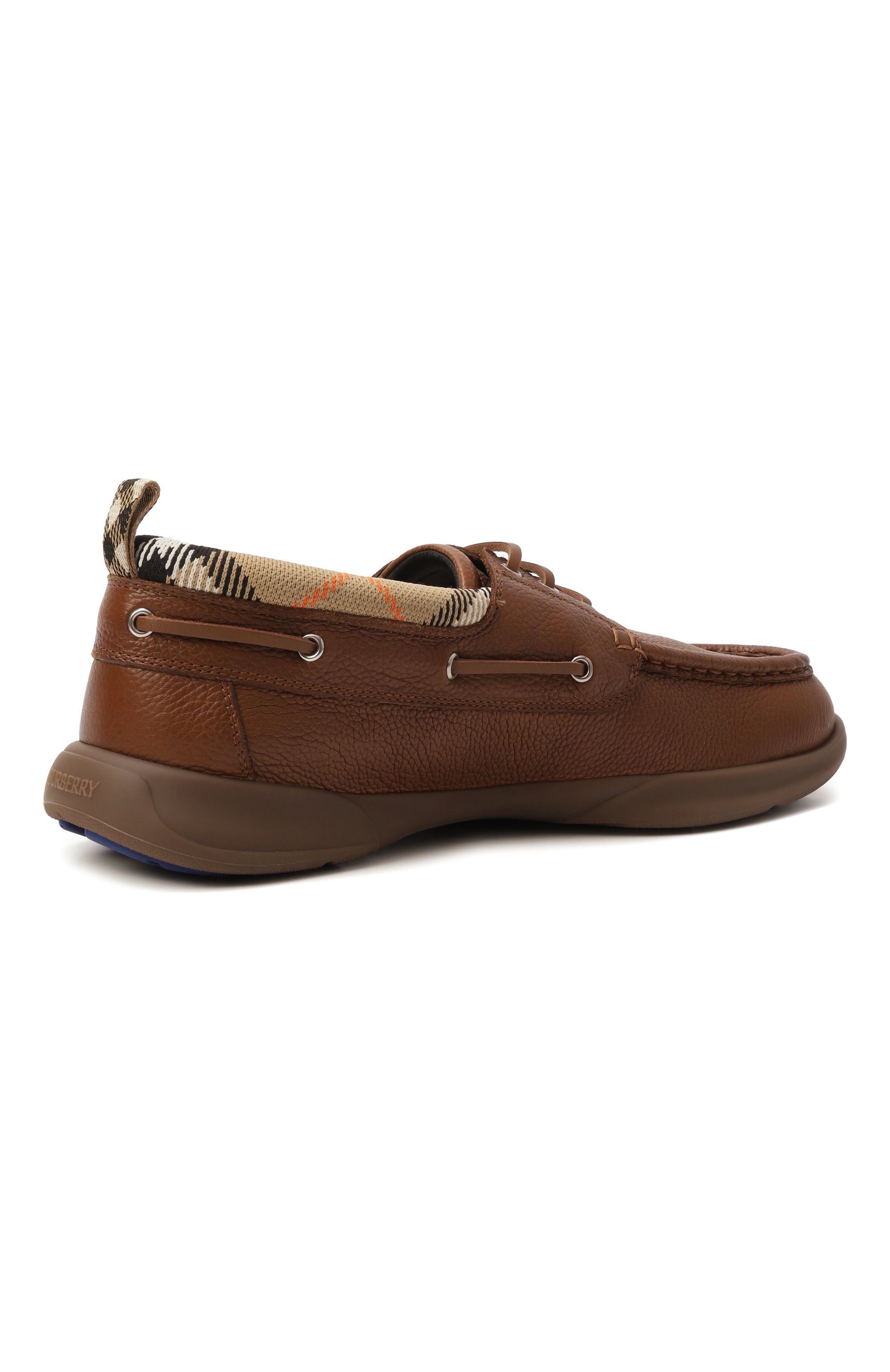 Кожаные топсайдеры BURBERRY, арт. 8107290, фото 5