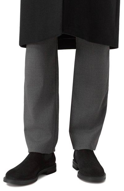 Замшевые челси W.GIBBS черного цвета по цене 48950 руб., арт. 3169002/2301, фото 3 Замшевые челси W.GIBBS, арт. 3169002/2301, фото 3