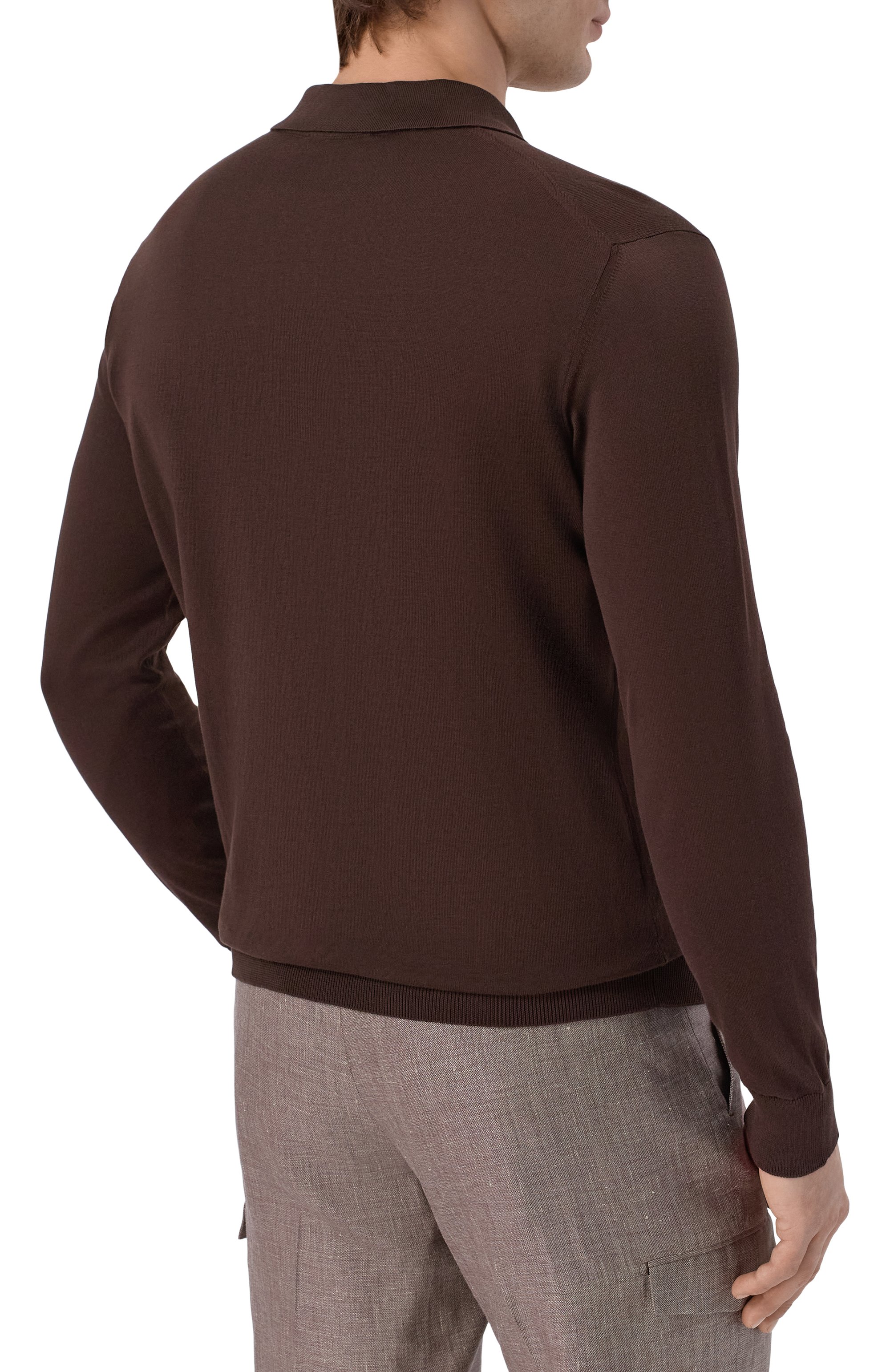 Хлопковое поло ANDREA CAMPAGNA, арт. M5426-8061, фото 4