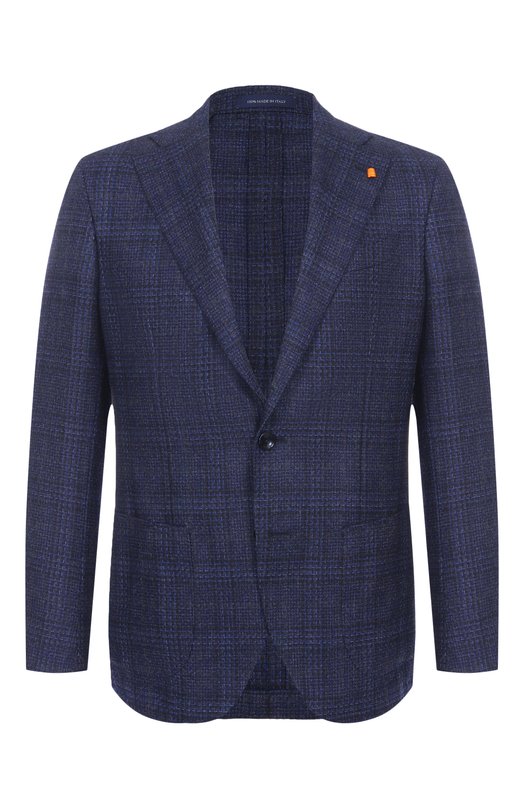 Шерстяной пиджак Sartoria Latorre EF74/QG0464 Синий EF74/QG0464