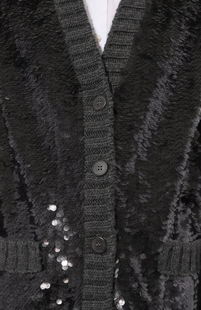 Кардиган из шерсти и кашемира PRADA, арт. P25I13-1Y6A-F0308-212, фото 5