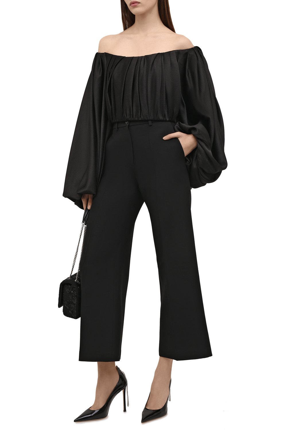 Топ SOLACE LONDON черного цвета по цене 49100 руб., арт. 0S31044, фото 2 Топ SOLACE LONDON, арт. 0S31044, фото 2
