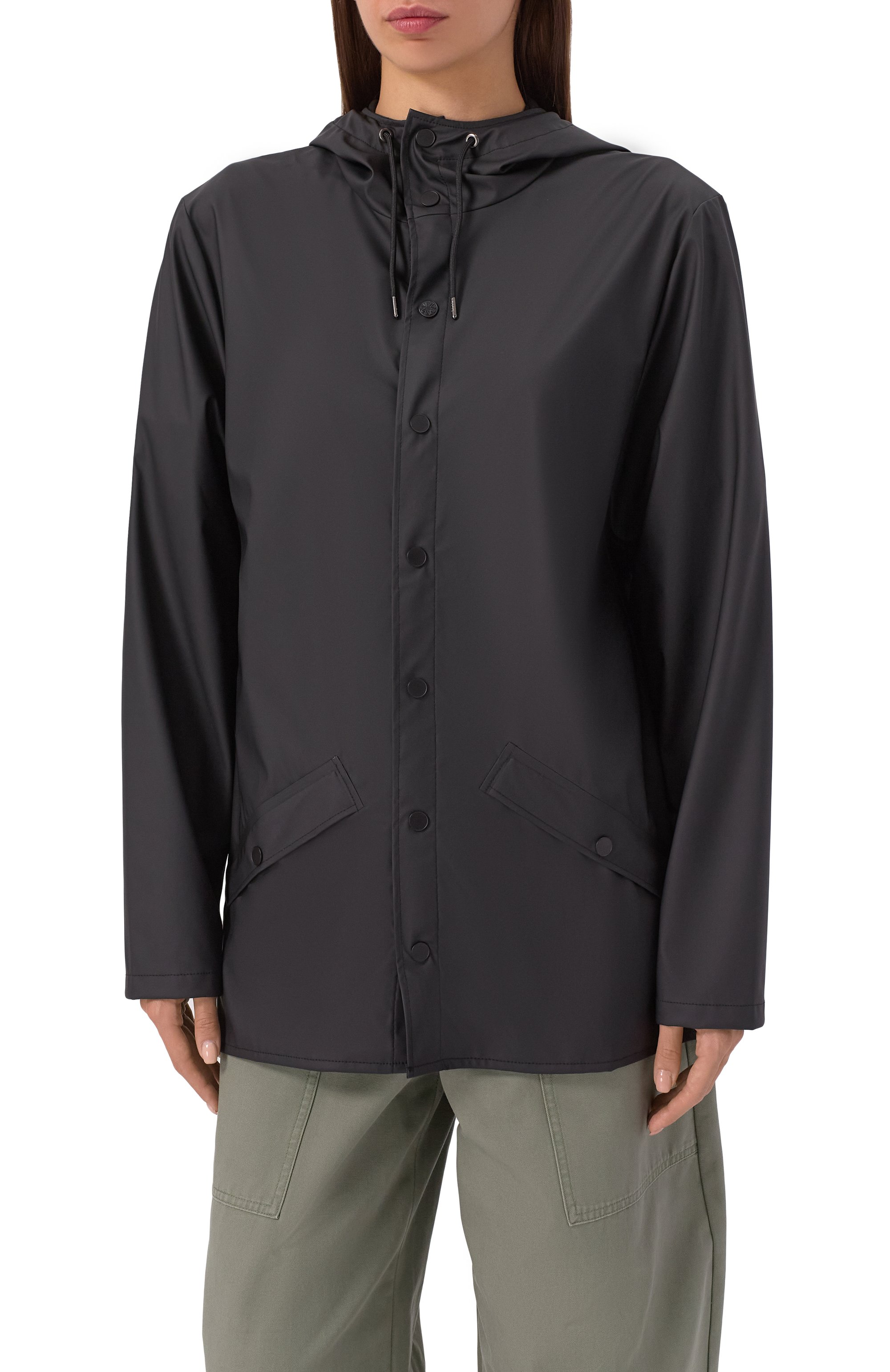 Плащ RAINS черного цвета по цене 11950 руб., арт. RA12010, фото 7 Плащ RAINS, арт. RA12010, фото 7