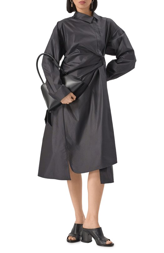 Хлопковое платье Juun.J JW5271W045 Чёрный  JW5271W045 Фото 2