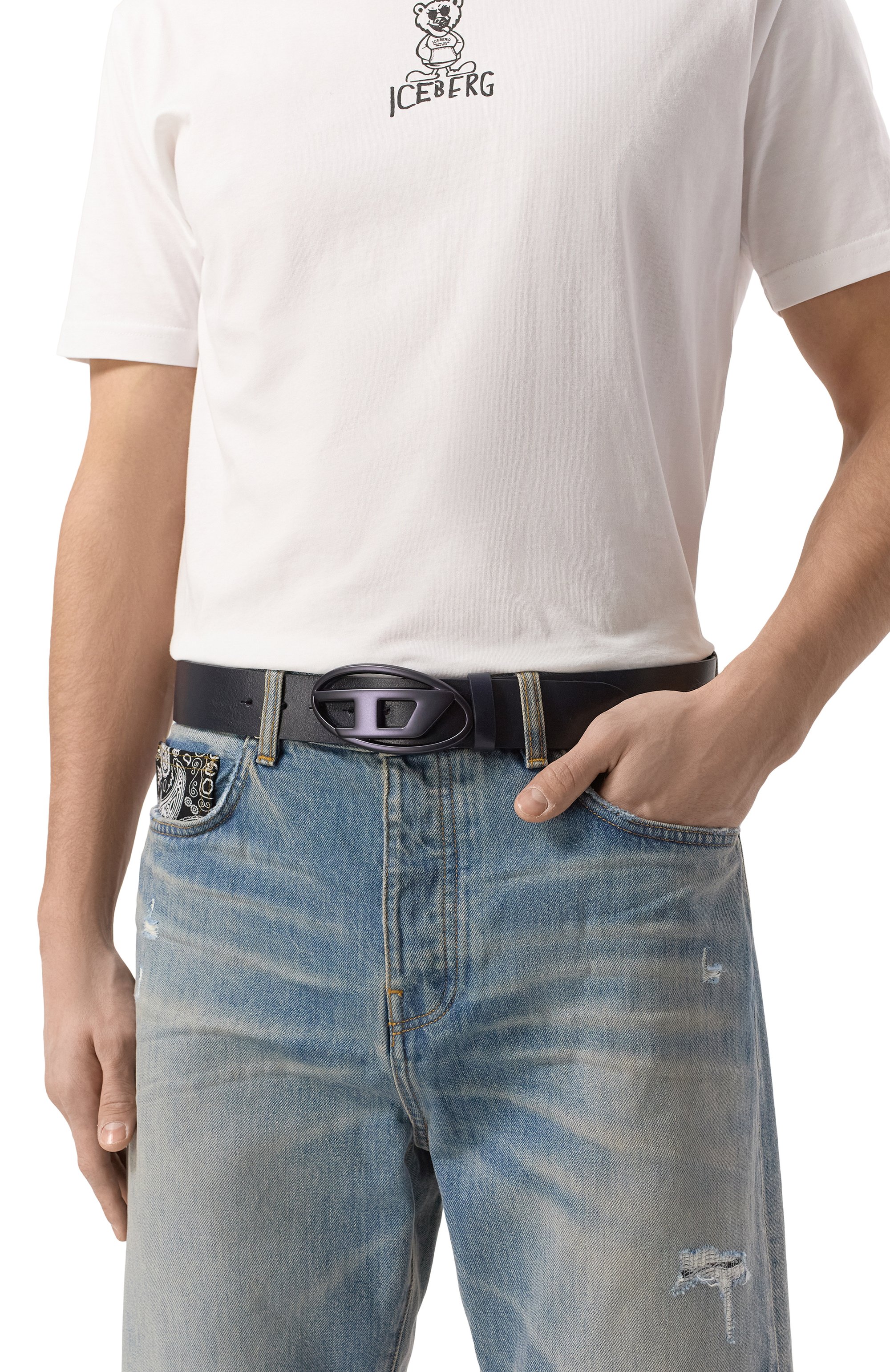 Кожаный ремень DIESEL, арт. X08516/P8139, фото 2