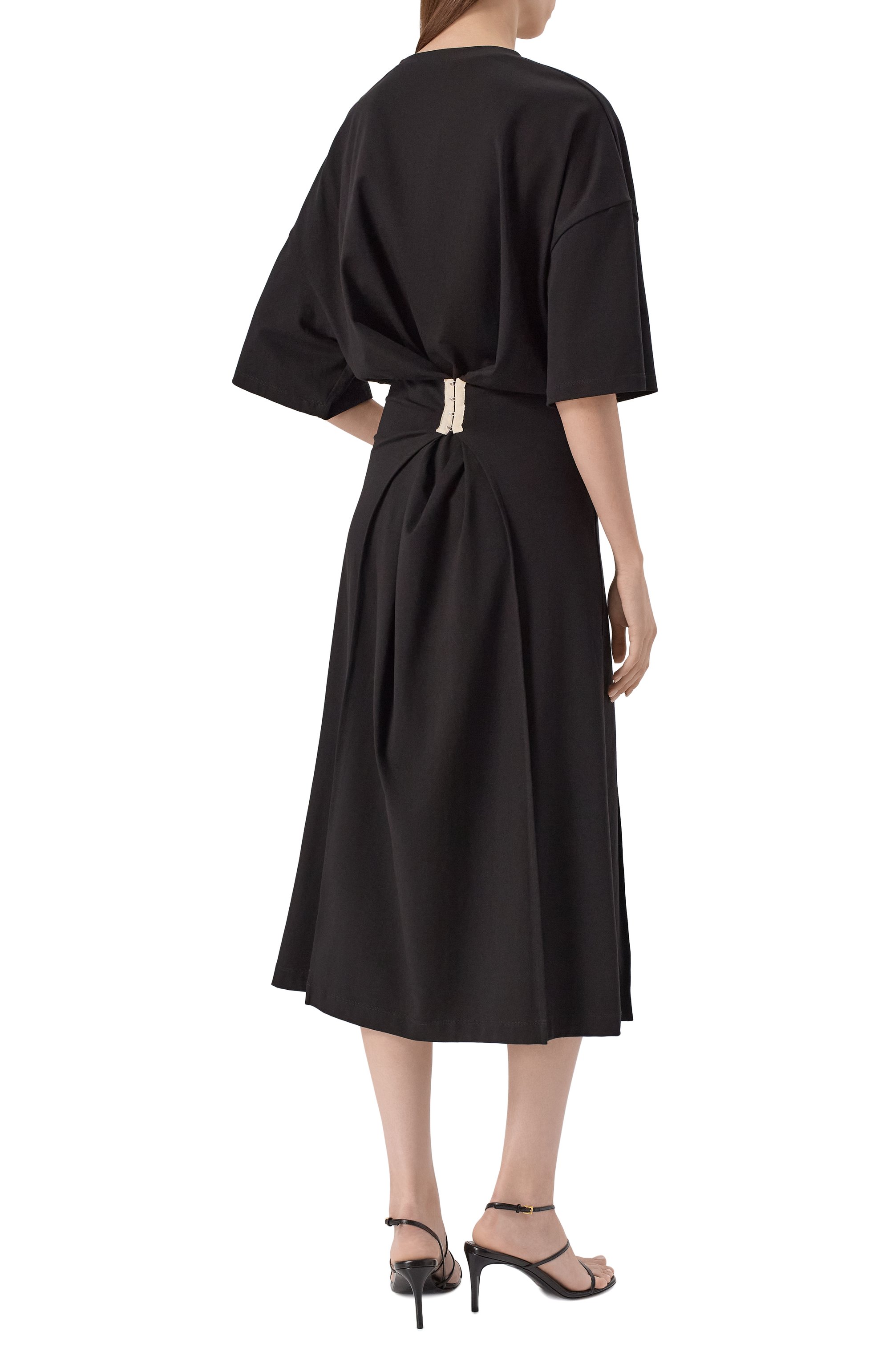 Хлопковое платье RUBAN черного цвета по цене 77000 руб., арт. RFW25/26-11.2.62.2, фото 3 Хлопковое платье RUBAN, арт. RFW25/26-11.2.62.2, фото 3