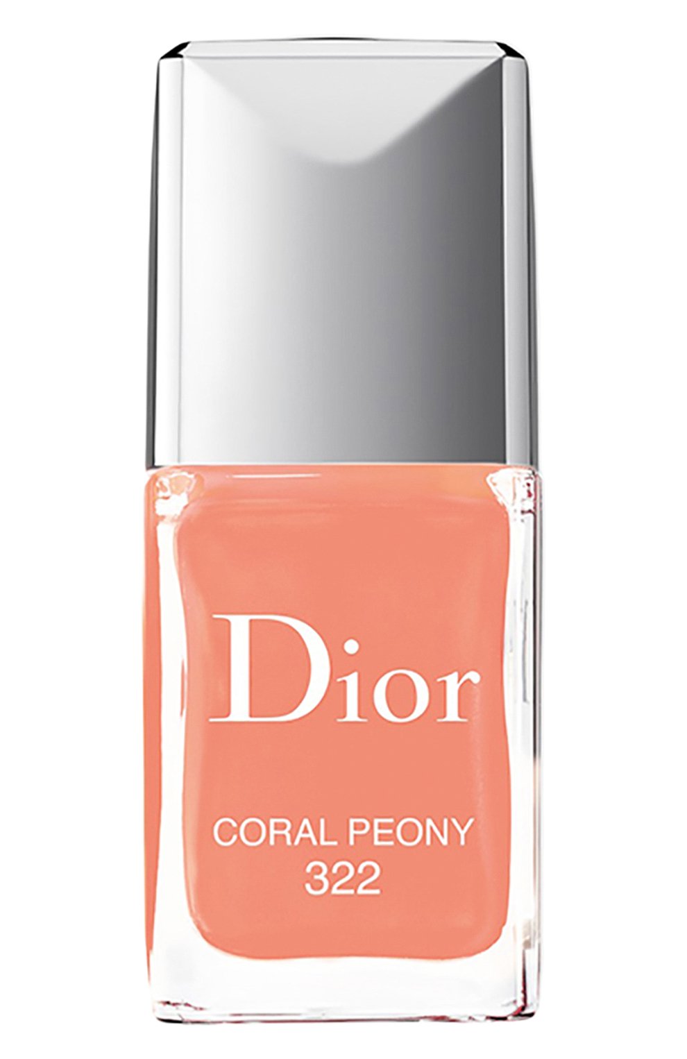 Лак с эффектом гелевого покрытия dior vernis, 322 коралловый пион (10ml) DIOR, арт. F000355322, фото 1