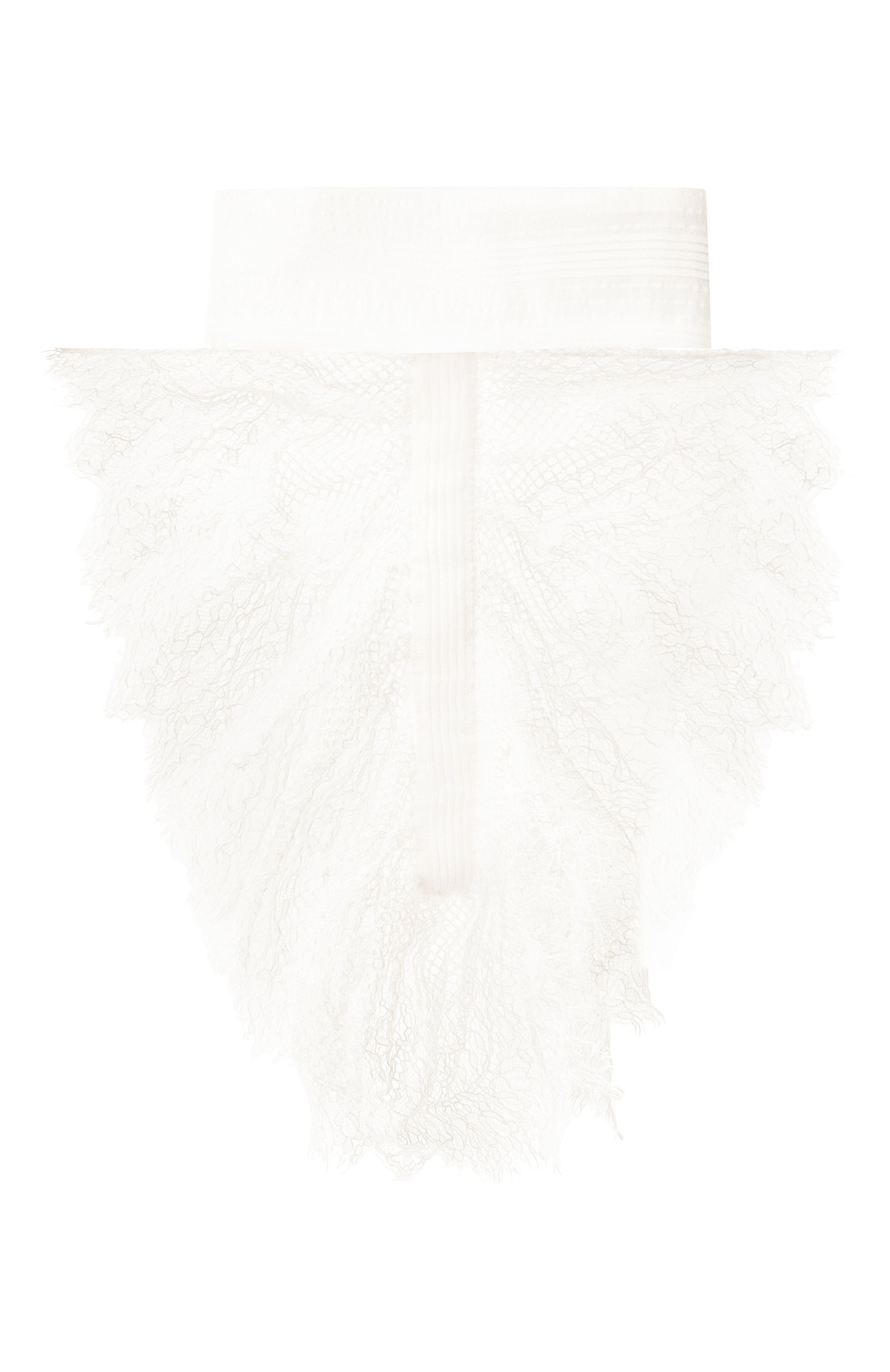 Шелковый воротник ANN DEMEULEMEESTER белого цвета по цене 61550 руб., арт. B0012891/FA617, фото 1 Шелковый воротник ANN DEMEULEMEESTER, арт. B0012891/FA617, фото 1