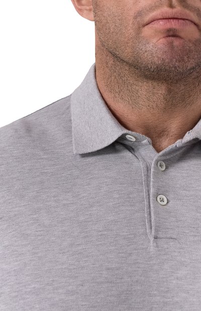 Хлопковое поло BRUNELLO CUCINELLI, арт. ME8548788W, фото 5