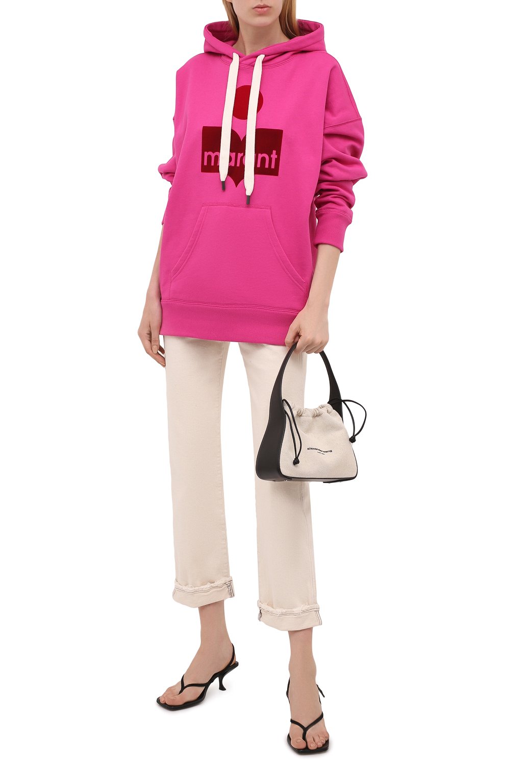 Хлопковое худи ISABEL MARANT ETOILE, арт. SW0031-21A036E/MANSEL, фото 2