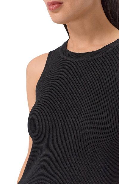 Майка из вискозы FREEAGE черного цвета по цене 22880 руб., арт. LW25.TP262.7081.900, фото 5 Майка из вискозы FREEAGE, арт. LW25.TP262.7081.900, фото 5