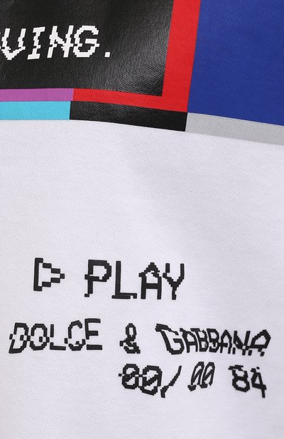 Хлопковая футболка DOLCE & GABBANA белого цвета по цене 72750 руб., арт. F8P13T/HU7H8, фото 5 Хлопковая футболка DOLCE & GABBANA, арт. F8P13T/HU7H8, фото 5