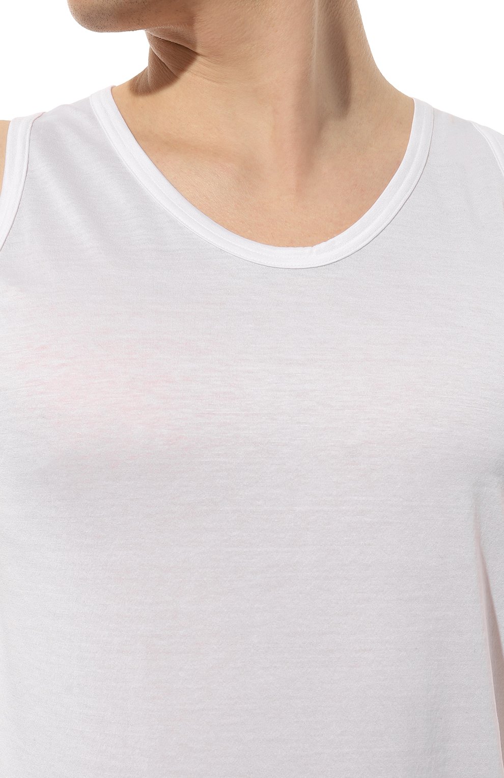 Хлопковая майка ZIMMERLI белого цвета по цене 15500 руб., арт. 252-8066, фото 5 Хлопковая майка ZIMMERLI, арт. 252-8066, фото 5